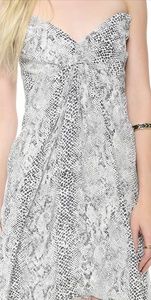 zimmermann brown Strapless Python Dress